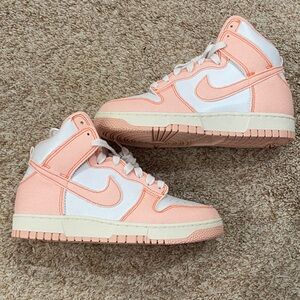 Nike dunk hi 1985 sz 8.5 pink orange